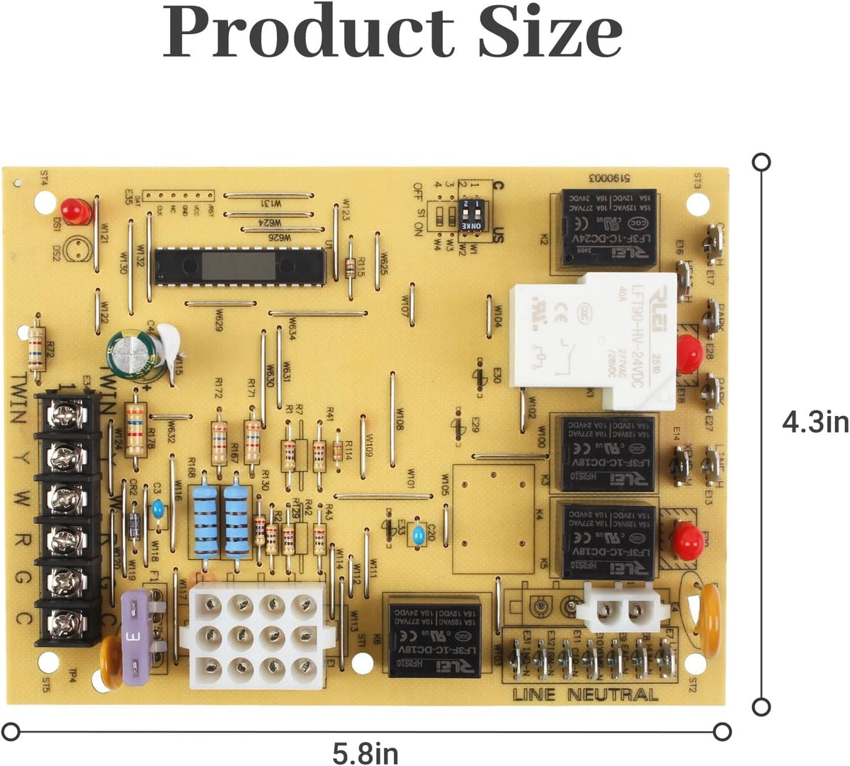 New Upgrade 50A55-743 Furnace Control Board