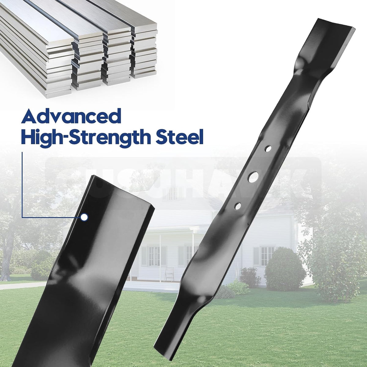 2 Pack GX20249 Mower Blades for John Deere L110 L111 L118 42" Deck