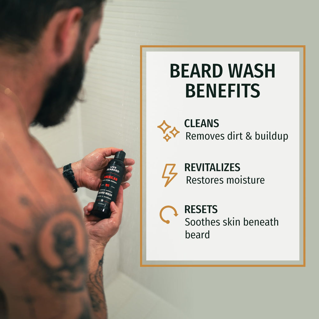 Water Based Beard Wash, Executive Scent, 8 fl oz