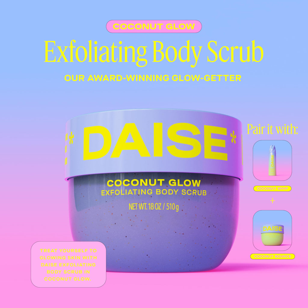 Exfoliating Body Scrub in Coconut Glow, 18 OZ / 510 g (Pack of 2)