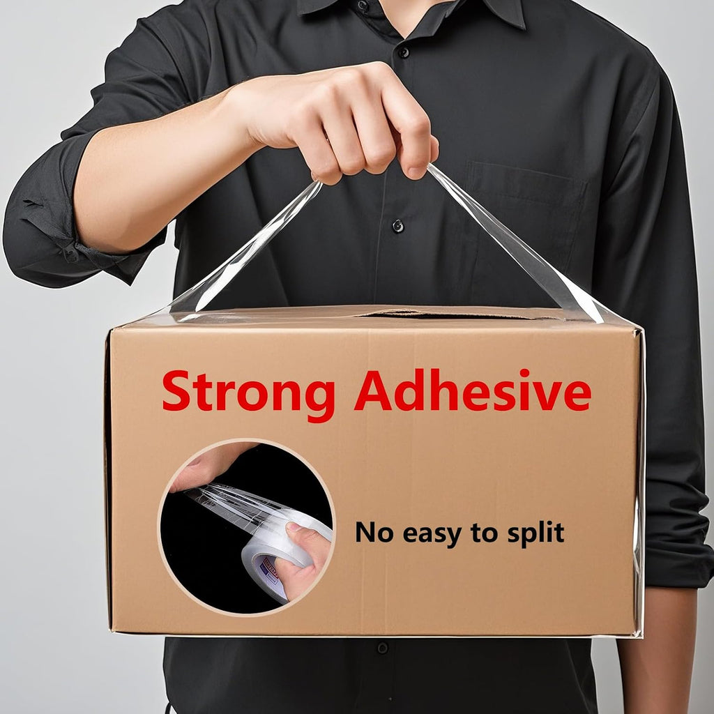 Rosy(Rosiest) Clear Packing Tape (6 Rolls), Heavy Duty Packaging Tape for Express,Warehouse,Office,House, 2.7mil
