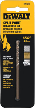DEWALT DW1210 5/32-Inch Cobalt Alloy Split Point Twist Drill Bit