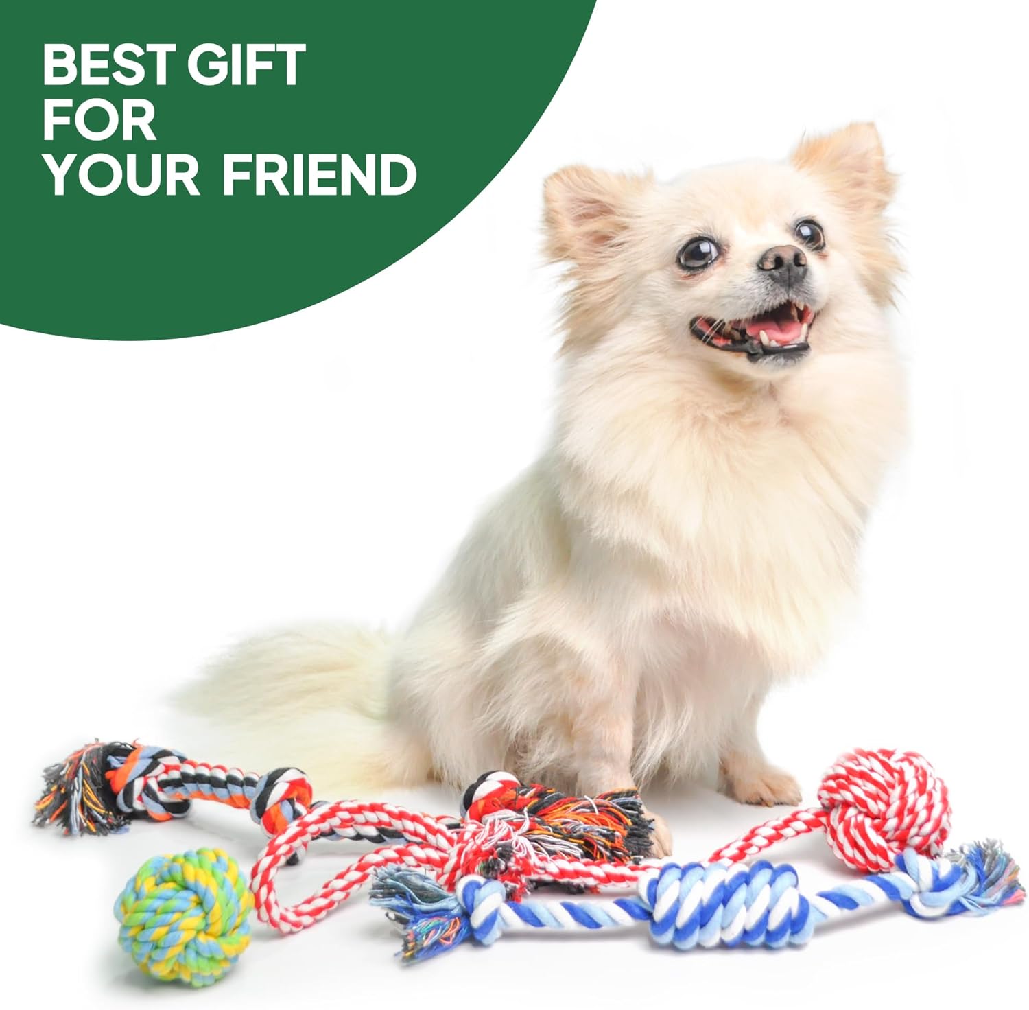 Dog Rope Toy 4 Pack - Puppy Teething Toys for Small Breed - Indestructible Dog Chew Toys for Aggressive Chewers