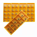 50pcs DCMT21.51 DCMT070204 Carbide Inserts Lathe Turning Inserts Turning Tool Multilayer Coated CNC Lathe Inserts for SDJCR Lathe Turning Tool Holder Replacement Insert