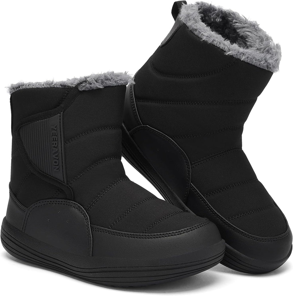Toddler Winter Snow Boots Boys Girls Waterproof Slip Resistant Warm Winter Shoes(Toddler/Little Kid/Big Kid)