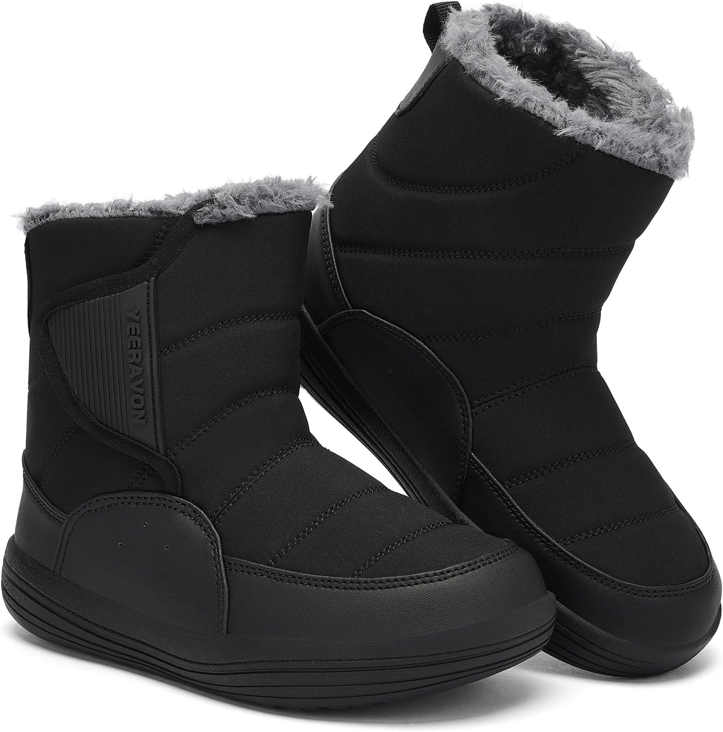 Toddler Winter Snow Boots Boys Girls Waterproof Slip Resistant Warm Winter Shoes(Toddler/Little Kid/Big Kid)