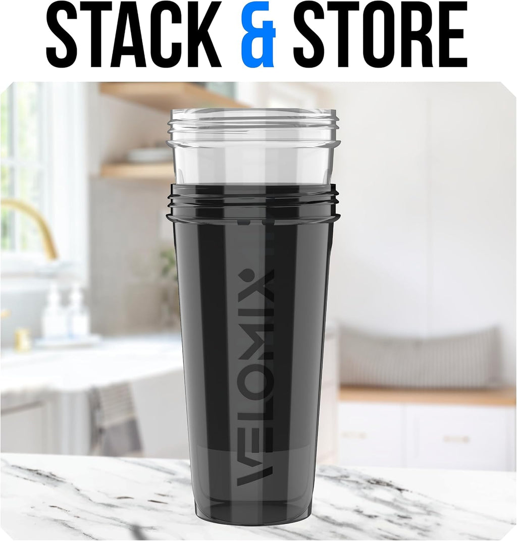 2 Pack 28oz Protein Shaker Bottle for Protein Mixes, Black/Transpar | 2x Wire Whisk, Leak Proof Shaker Cups for