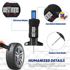 Tallew Digital Tire Tread Depth Gauge, 0-25.4mm Range, LCD Display Tool