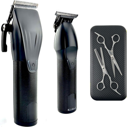 Multi-Speed Clipper Set, Gear Shifting, 20-Piece Grooming Kit for Men, T-Blade Plus King Clipper, Rechargeable Hair