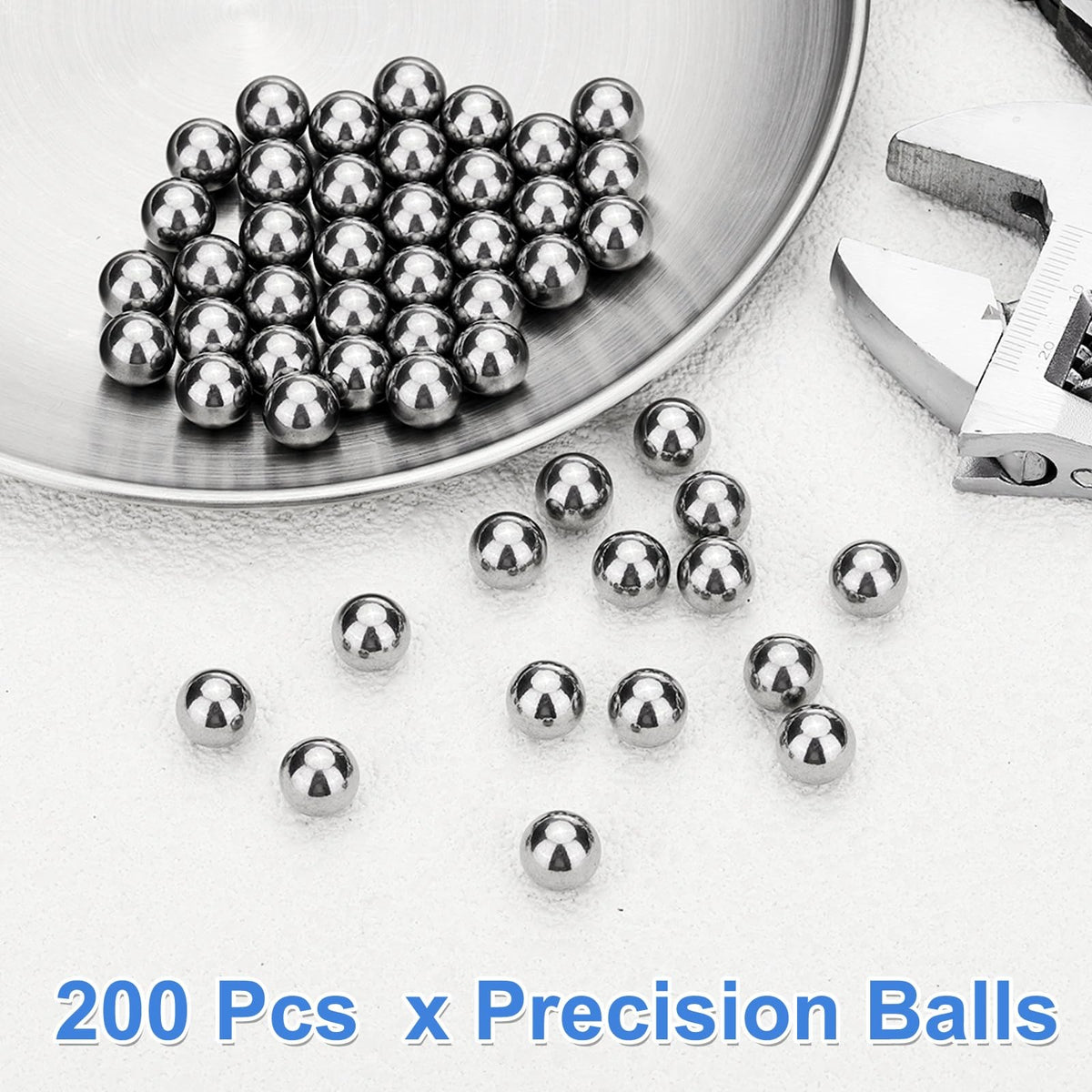 uxcell 200Pcs Bearing Balls, 10mm Diameter G200 304 SS