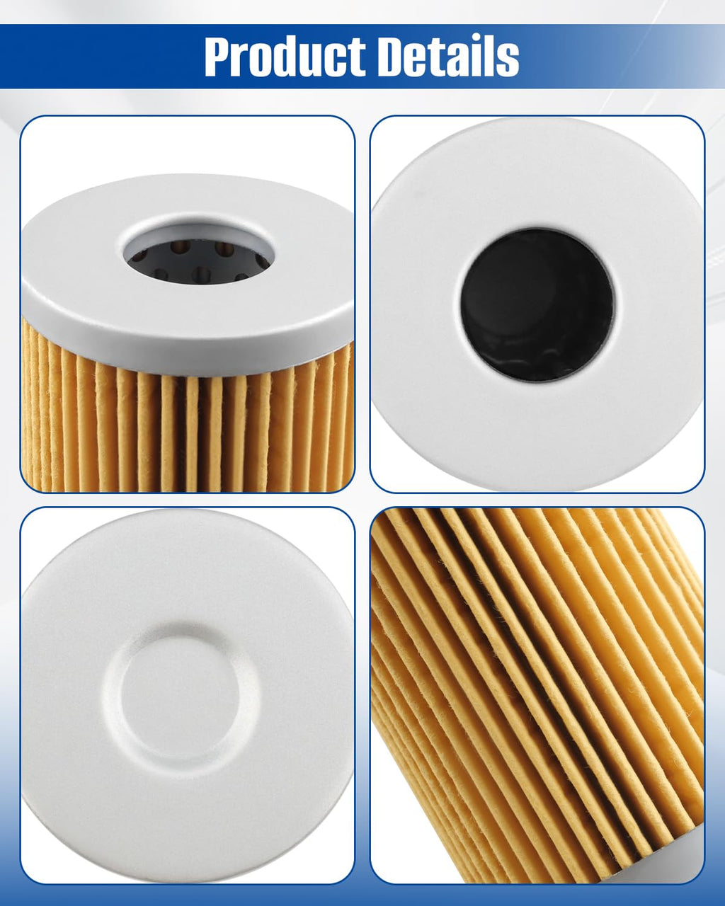 4PCS Fuel Filter with O-ring Spring 15521-43160 Fit for Kubota