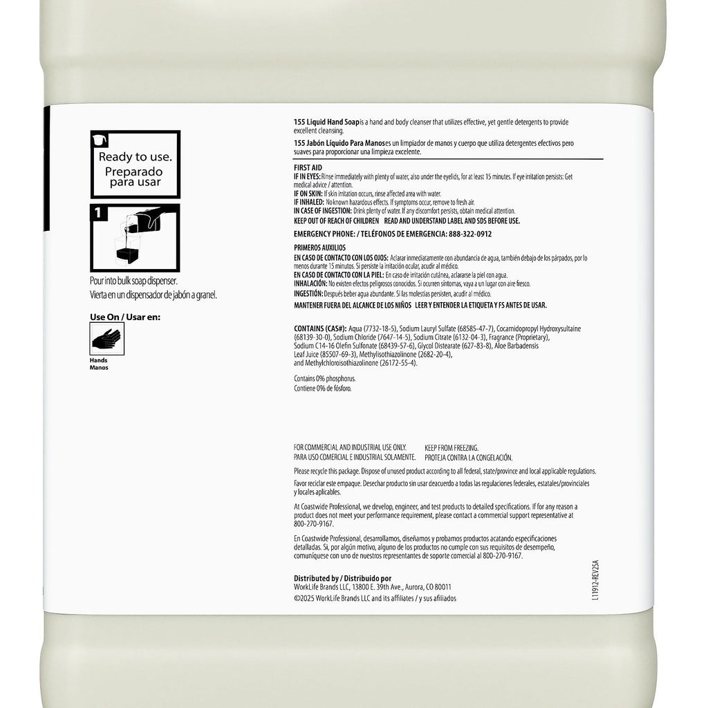 Professional Liquid Hand Soap, 1 Gallon, 4/Carton