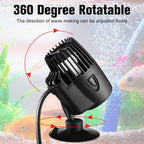 4 Pcs 800 Gph Aquarium Circulation Pump with Magnetic Suction Base 360 Degree Rotating Wave Maker Submersible