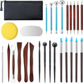 27 Pcs Polymer Clay Sculpting Tools Kit for Adults, Red | Multi-Functional for Carving, Dotting & Molding, Ideal for