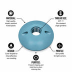 Crowne Tools Angle Grinder Nut, 5/8-11 Acetal Non Marking Nip Nut, 2 Pack