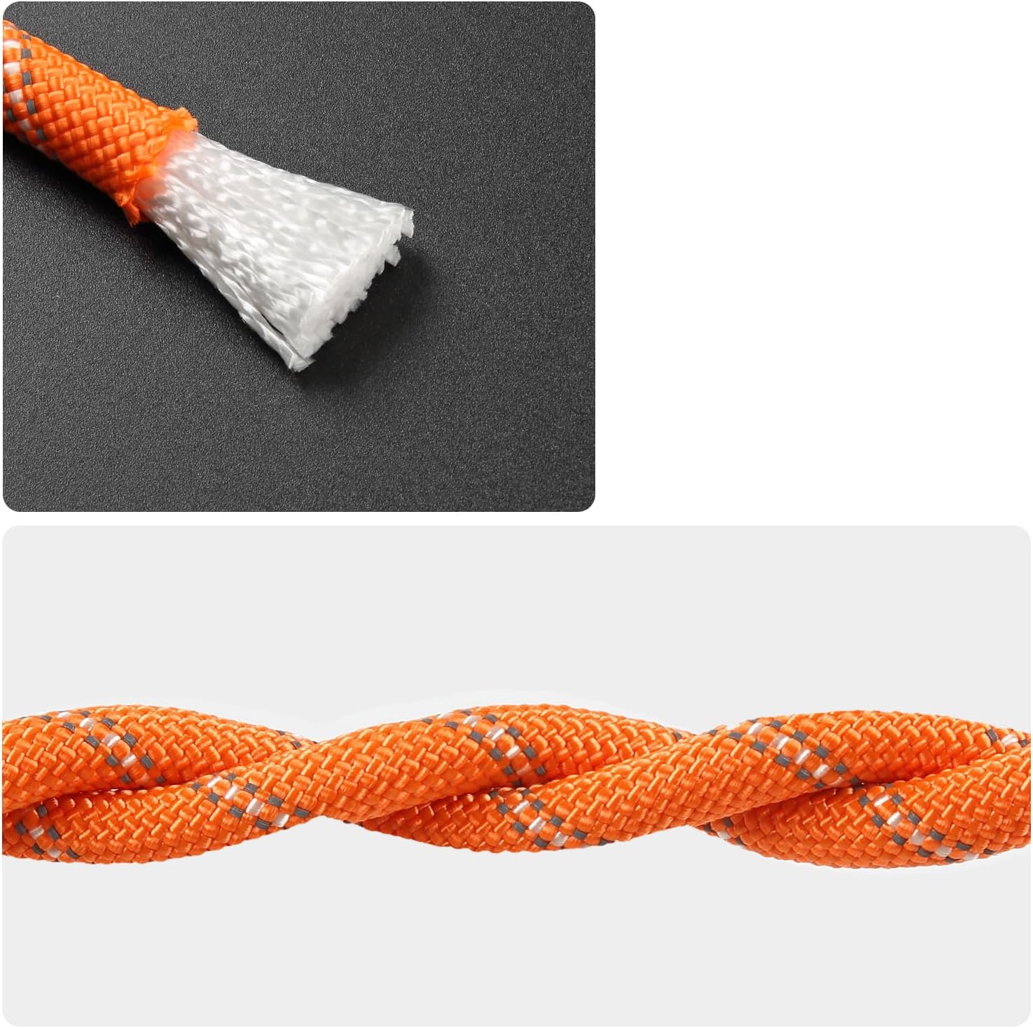 Climbing Rope, Waterproof Anti-Freezing Static Rope, Reflective, Floating