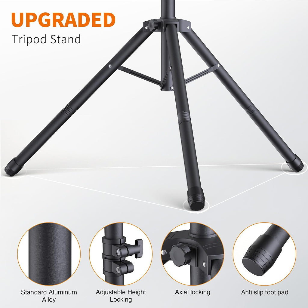 Portable T-Shape Backdrop Stand Support Kit 8x5.3ft, Adjustable Photo Green Screen Back Drop Stand for Party