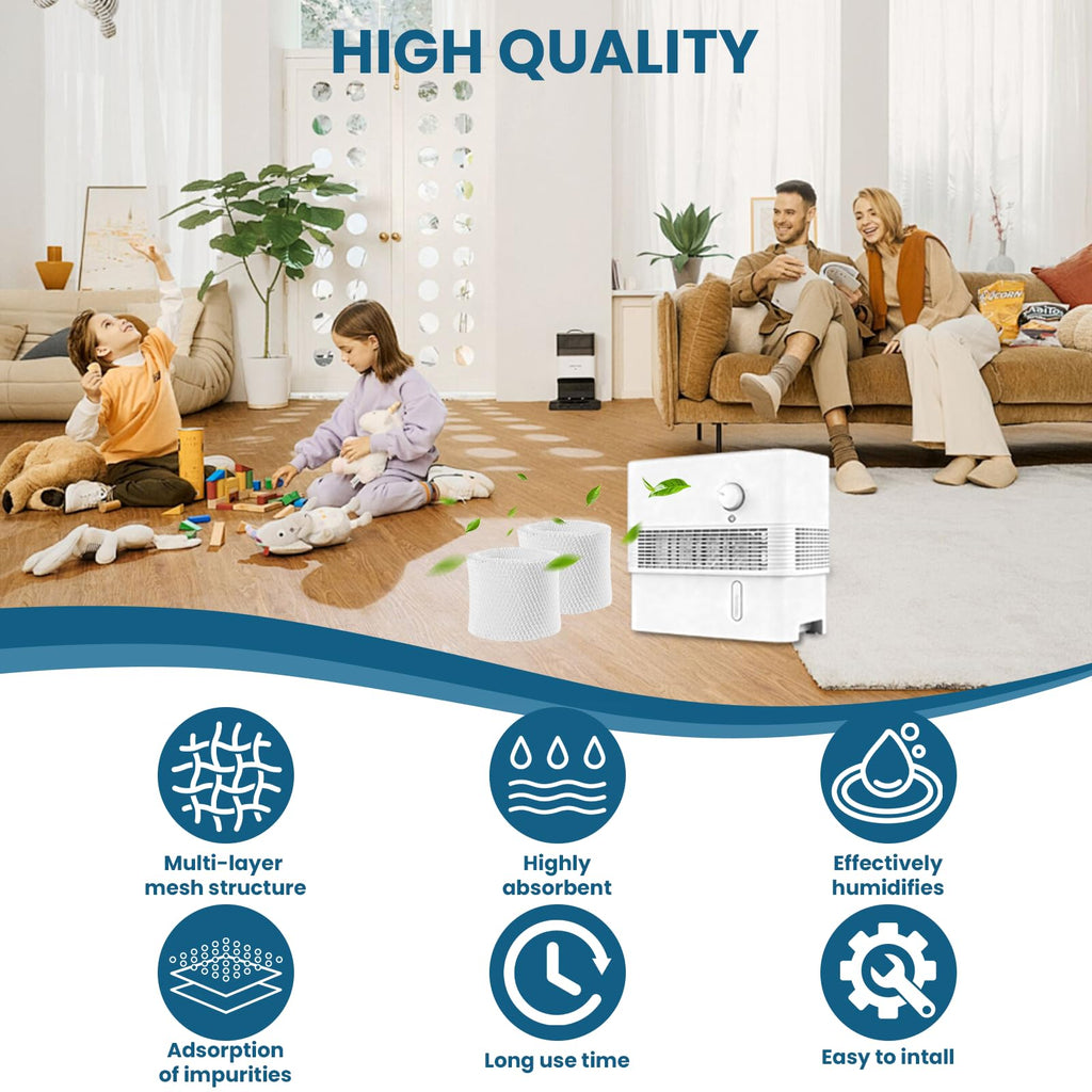 Humidifier Filter PSU10E1BB (2 Pack), Humidifier Wicking Filter Replacement