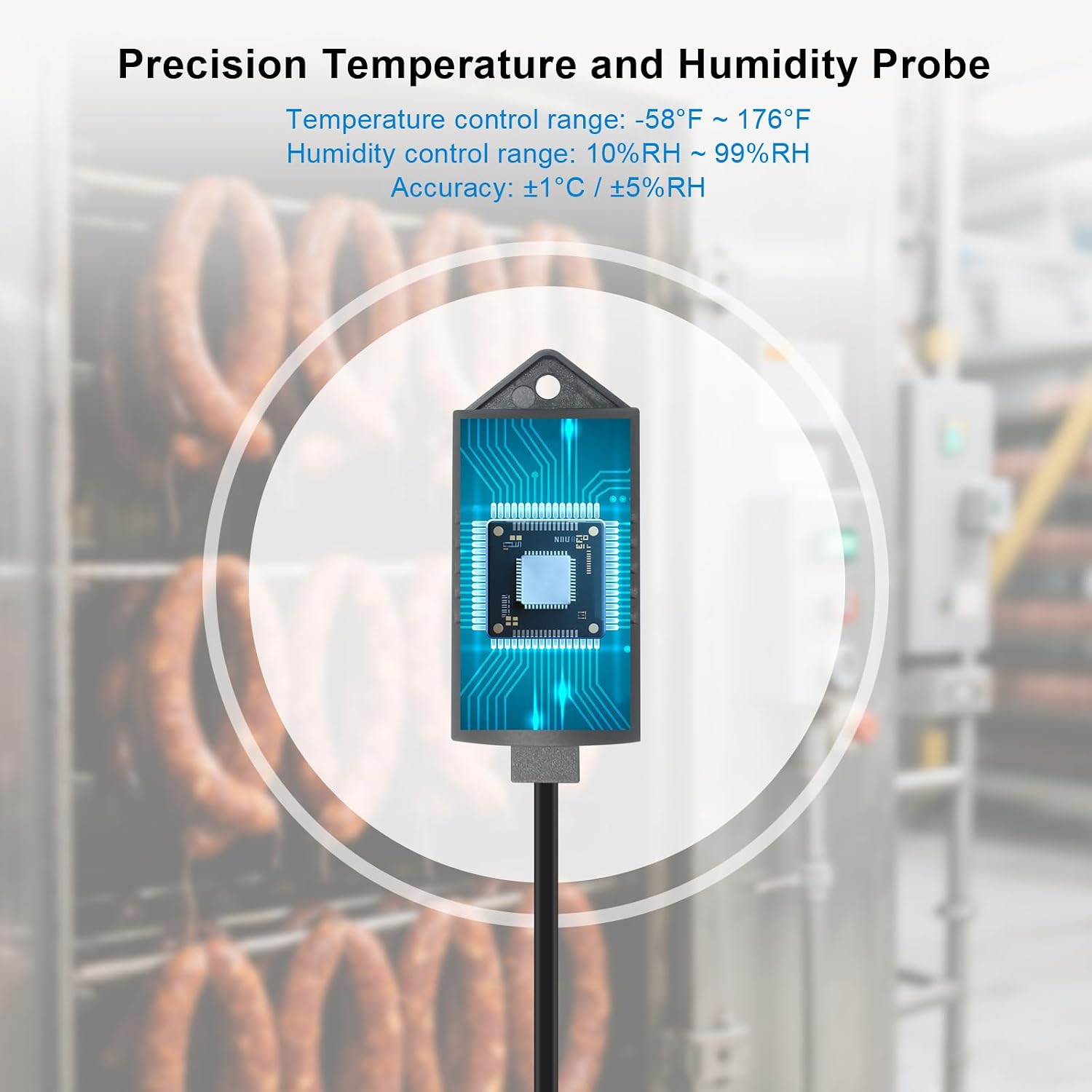 Temperature Humidity Controller Digital Thermostat Module 120V, Heating Cooling Humidification and dehumidification