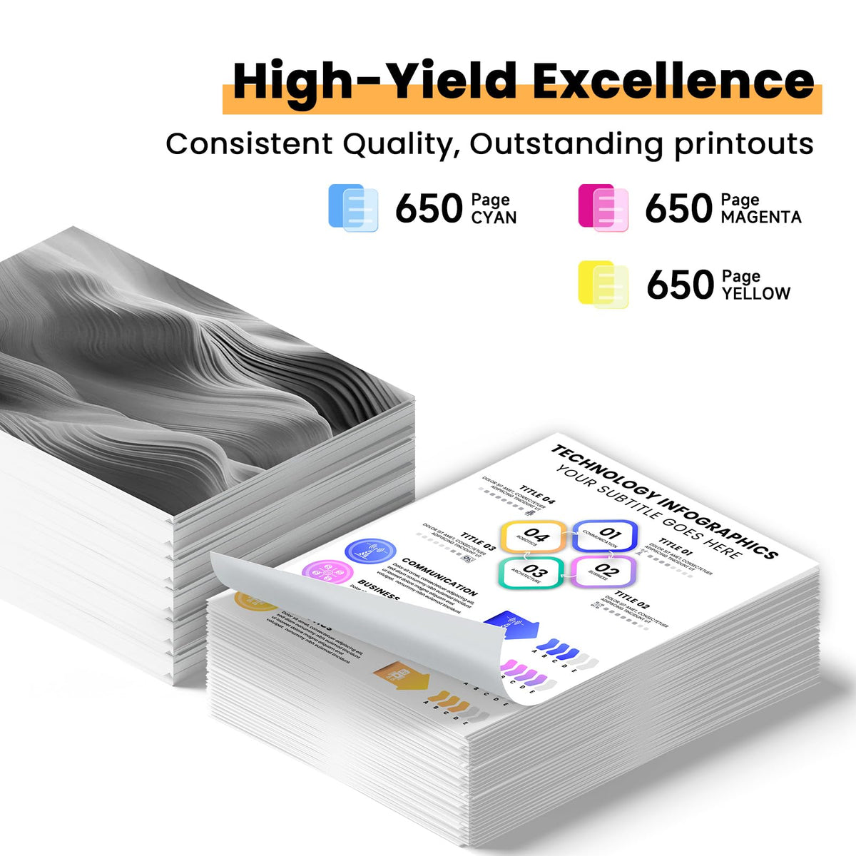 Remanufactured Replacement for Epson 410 410XL Ink Cartridges