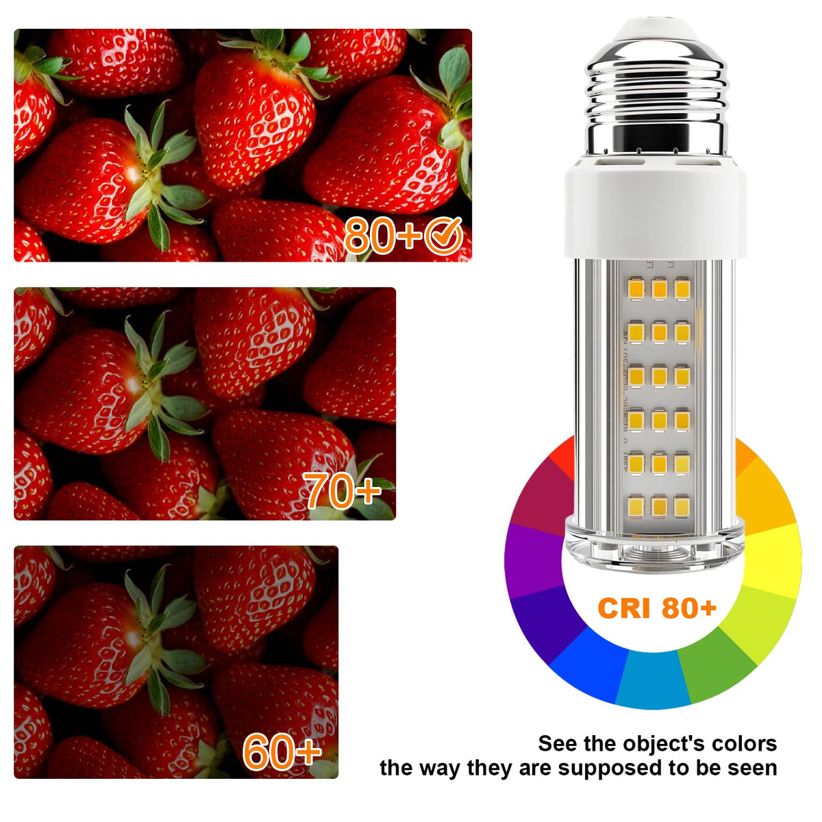 6-Pack 20W LED Corn Light Bulb - 150W Equivalent,3000LM,E26/E27 Base 5000K