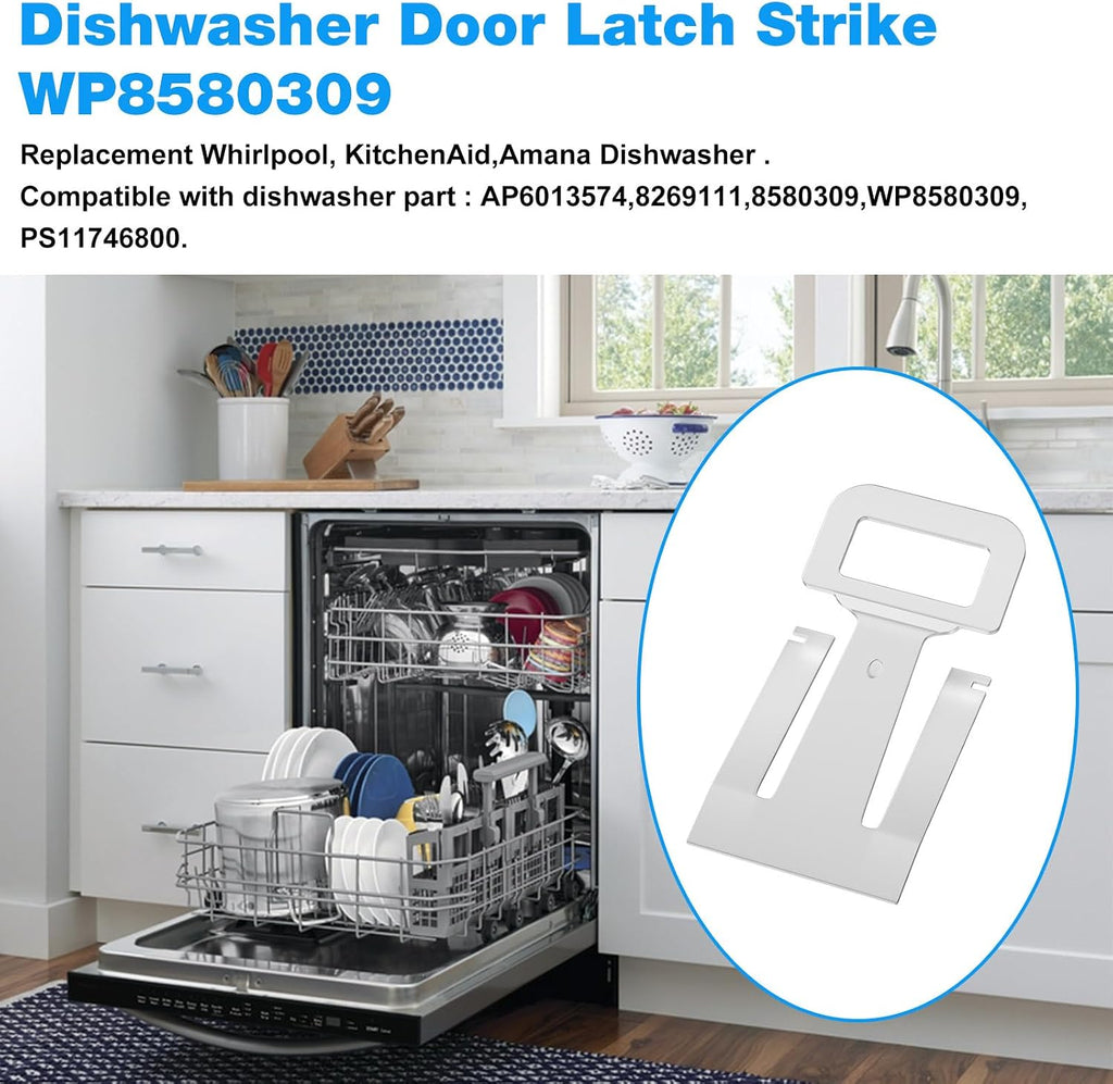 WP8580309 Dishwasher Door Latch Strike FOR Whirlpool Dishwasher AP6013574