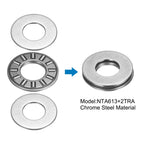 uxcell NTA613+2TRA Needle Roller Thrust Bearings with Washers, 10mm Bore