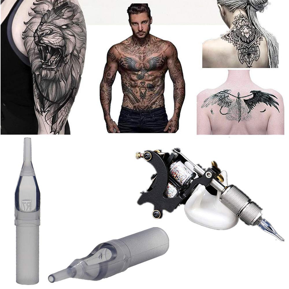 Disposable Tattoo Tip - Autdor 100PCS Disposable Tips Assorted for 3RL 5RL 7RL 9RL 3RS 5RS 7RS 9RS 5M1 7M1 Tattoo