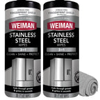 Stainless Steel Cleaner & Polish Kit, 2 Wipes & Cloth