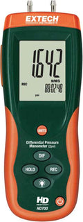Extech HD700 Differential Pressure Manometer, +/-2 psi, 11 Units, USB