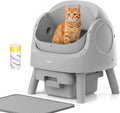 Automatic Self Cleaning Litter Box, with 4 Pairs Infrared Senor, Open-Top Design for Multi-Cat Homes, Comes with
