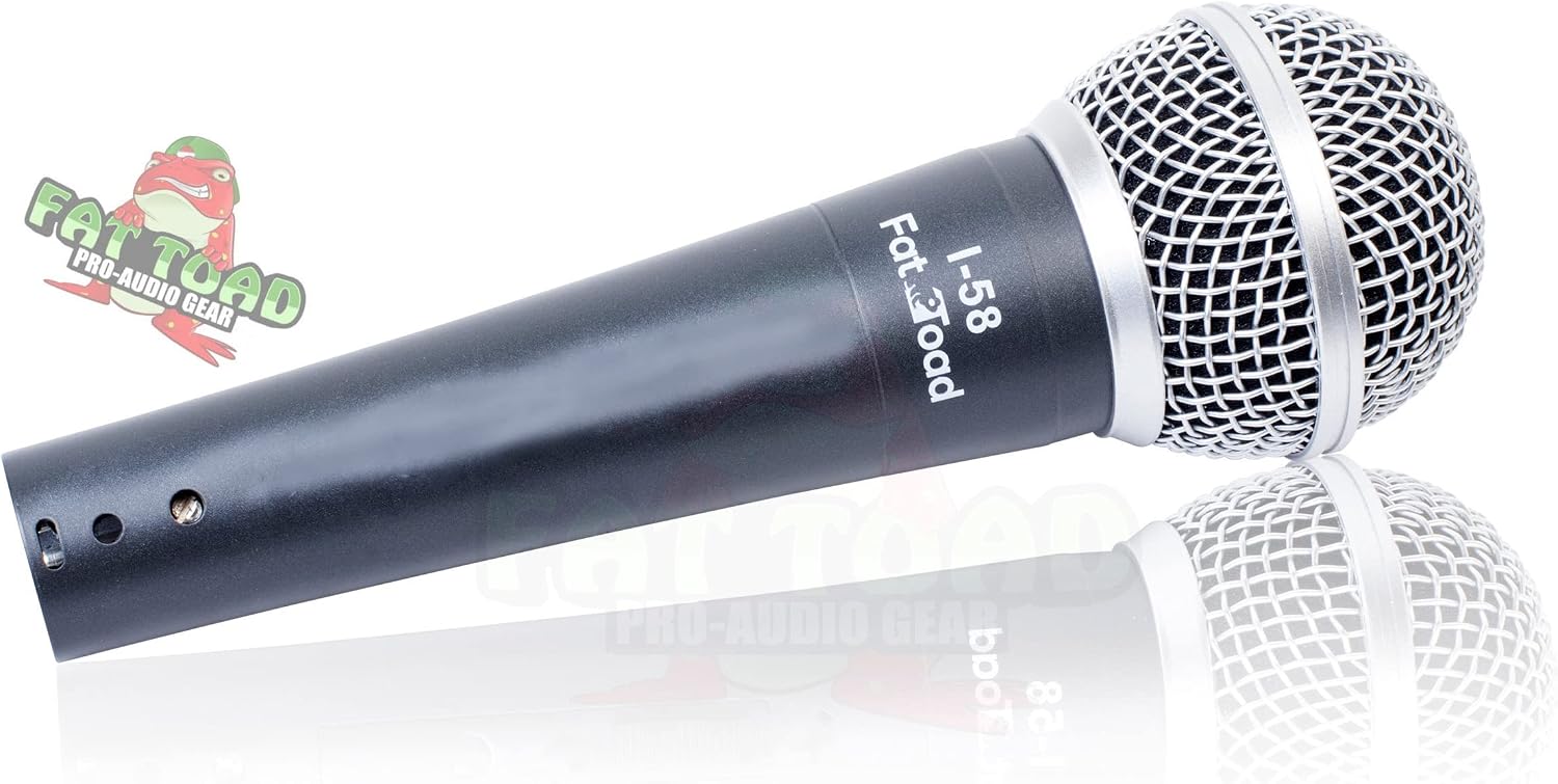 Handheld Dynamic Mics (Live ResponsePRO Edition) 2-Pack – Cardioid Vocal Microphones with Clips for DJ Karaoke