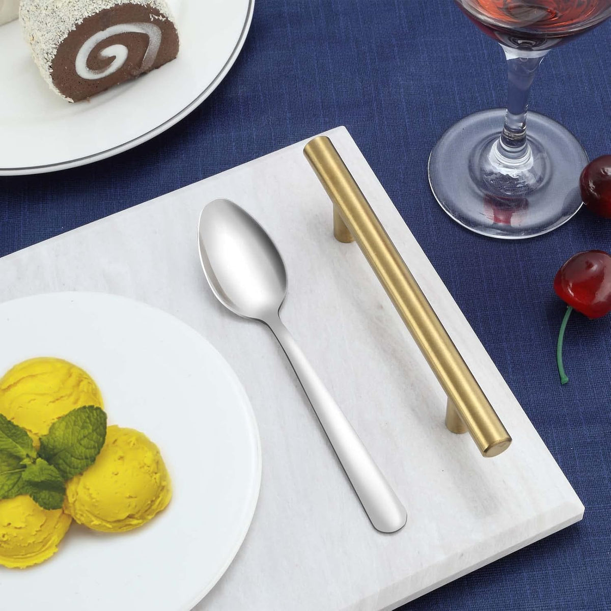 36-Piece Tea Spoons Set - 5.9" Stainless Steel Tea Spoon Silverware, Durable Small Spoons, Cost-effective Teaspoon