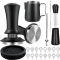 51mmCoffee Tamper Set 22PCS Espresso Accessories Kit | with Frothing Pitcher，WDT Tool，Stirrer，Tamper Mat ，Coffee