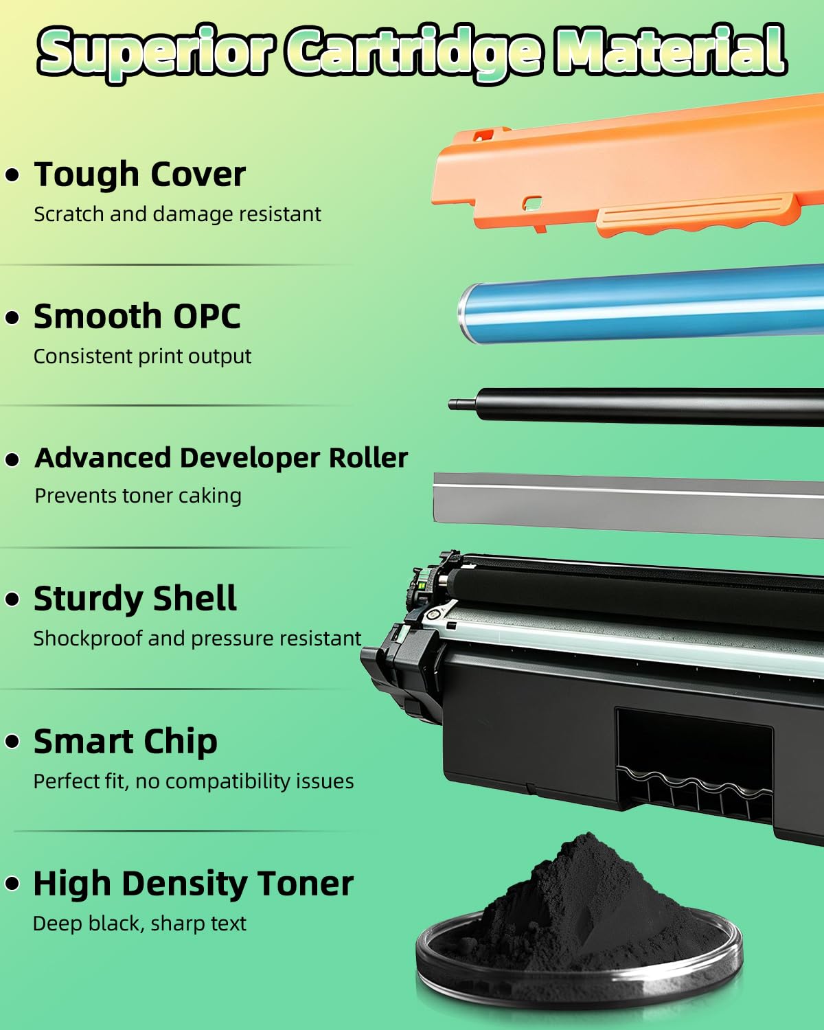 30A Toner Cartridge Black CF230A 4PK Compatible for HP M227fdw