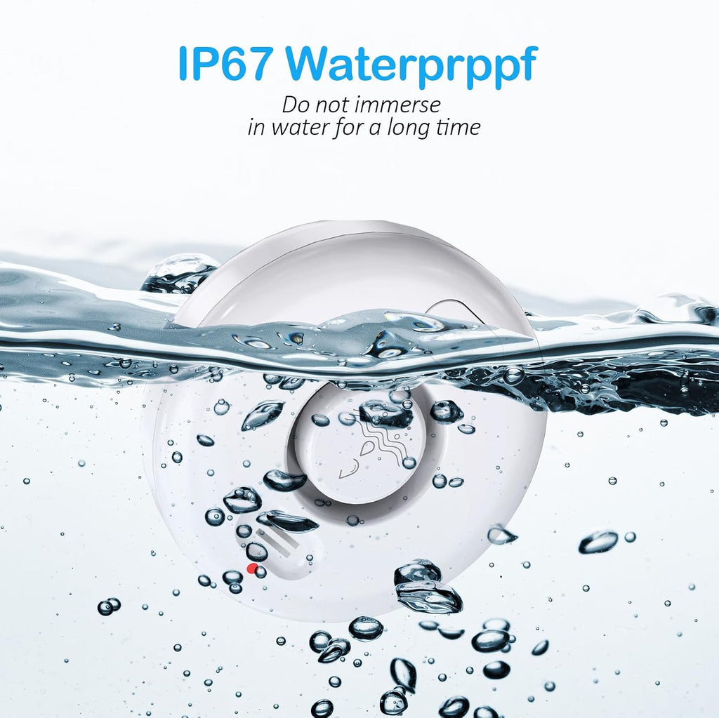 Water Leak Detector for Home 3 Pack, Driping Leakage Flood Detectors IP67 | Wet Moisture Alert, 120dB Adjustable