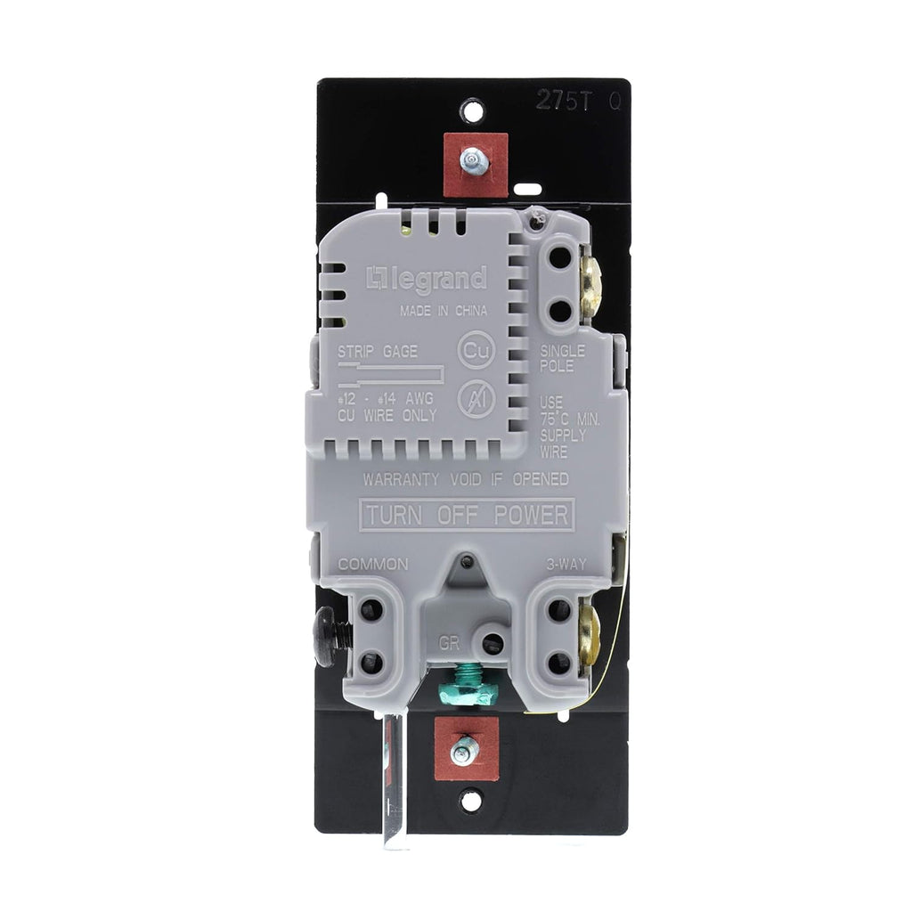 Legrand Radiant 450W LED Dimmer Light Switch 3-Way Rocker Graphite 1-Pack