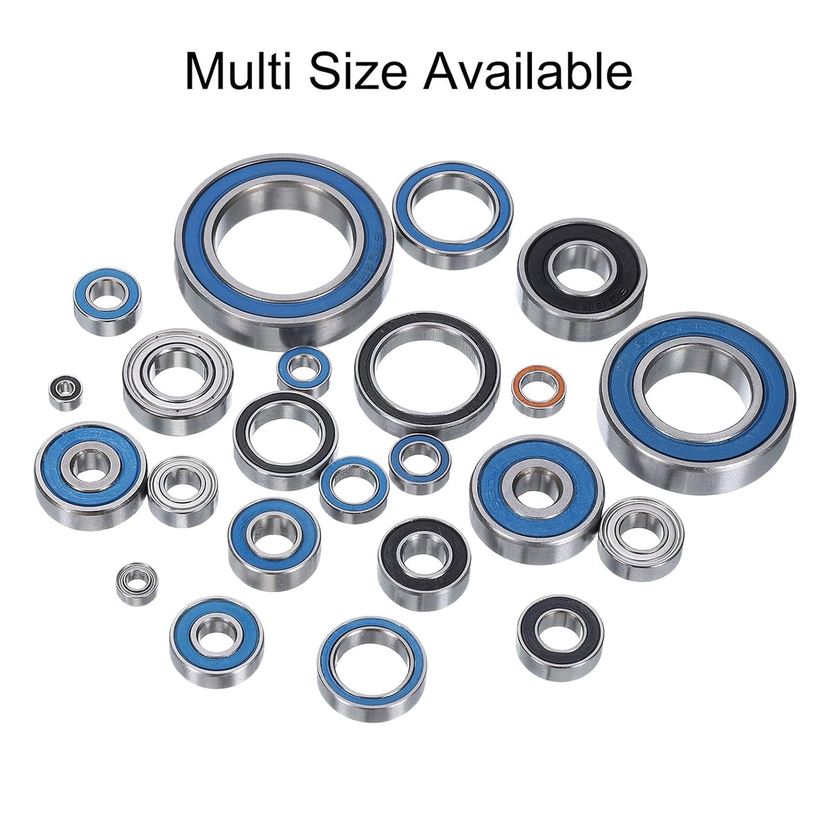 uxcell 20pcs 625-2RS Miniature Bearings 5x16x5mm, Double Sealed, Blue