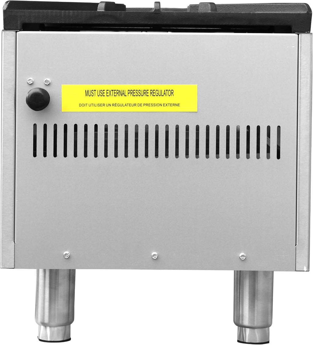 2-Burner Commercial Gas Stock Pot Range, 180,000 BTU