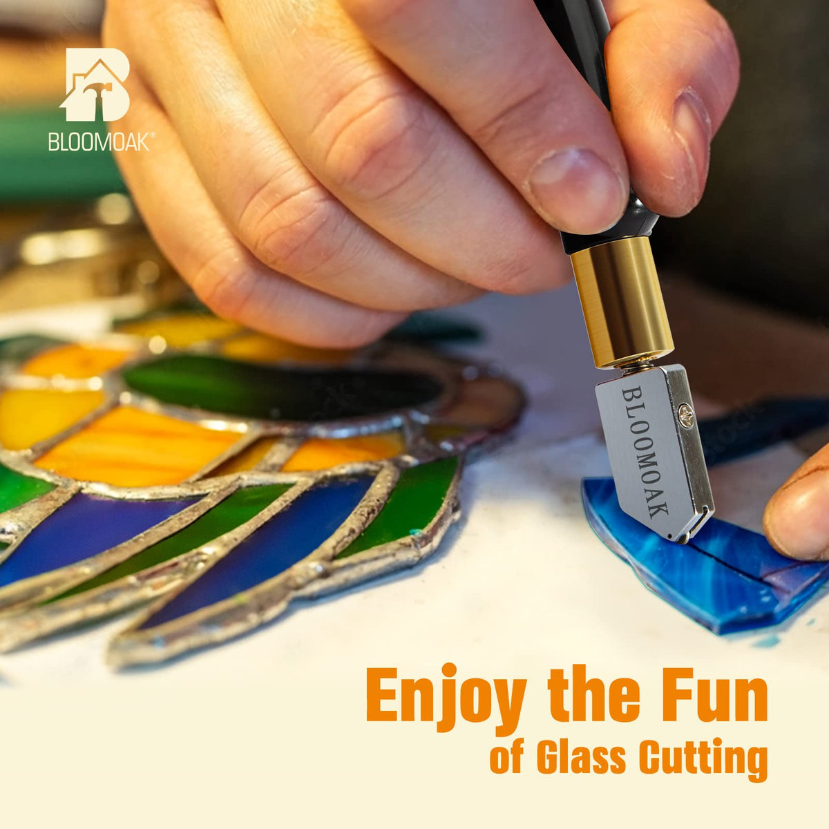 Professional Carbide Tungsten Alloy Handle Glass Cutter Tool with Range 2-20mm Professional Cutter for Thick Glass
