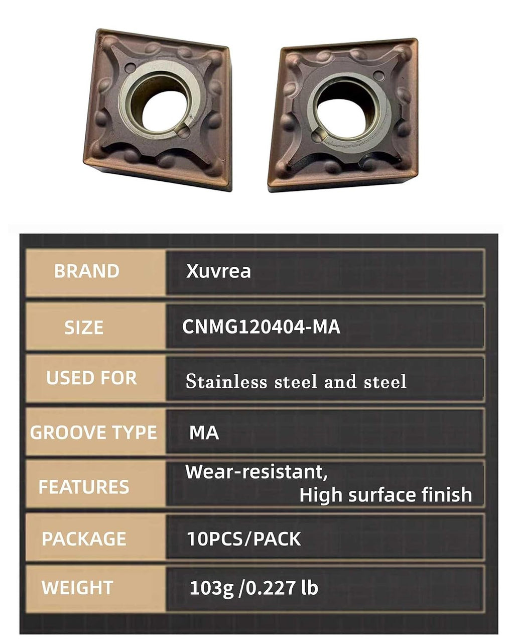 CNMG431 CNMG120404 External Carbide Turning Inserts Semi Finishing