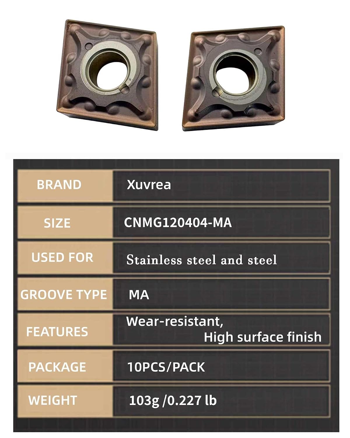 CNMG431 CNMG120404 External Carbide Turning Inserts Semi Finishing