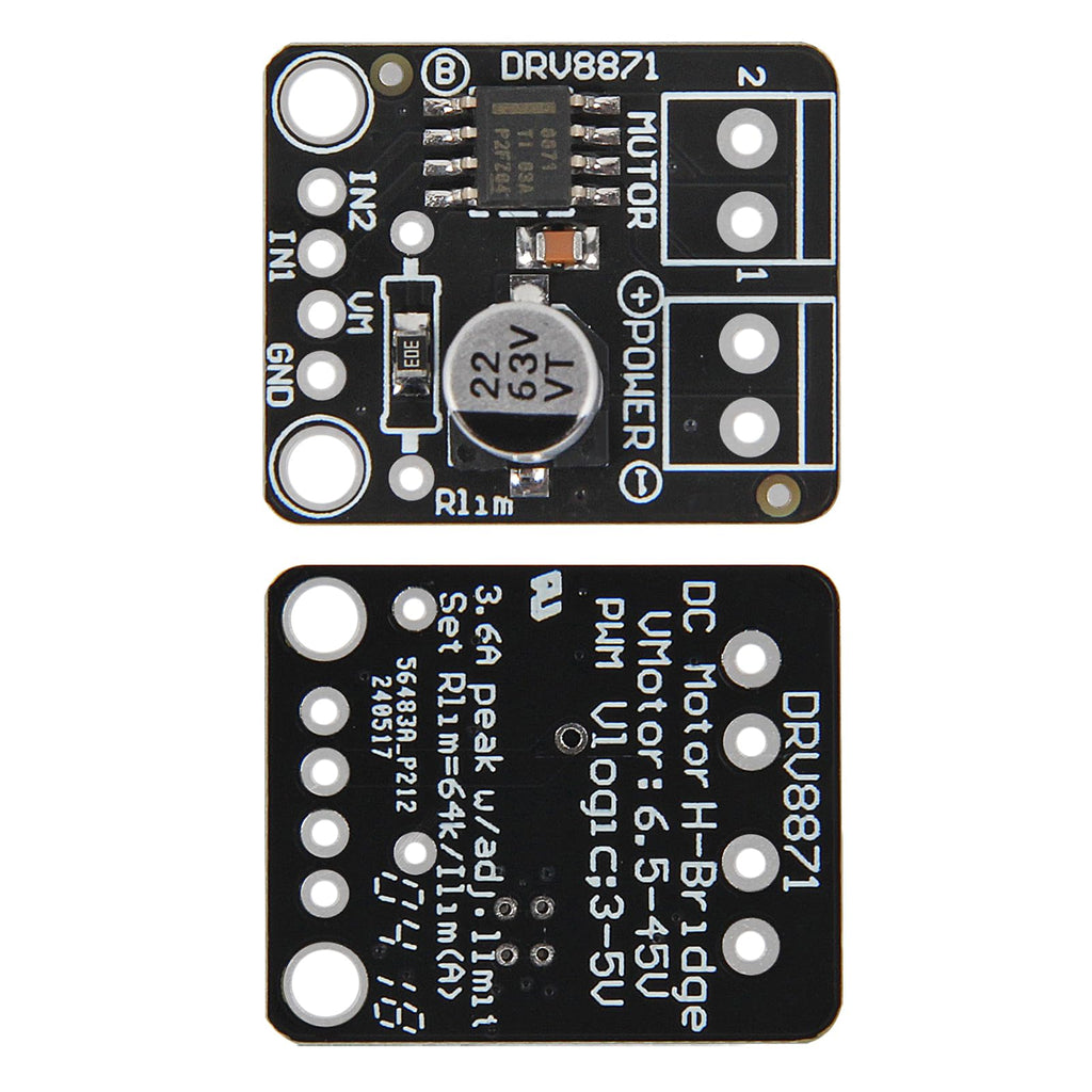 2Pcs Motor Driver DRV8871 3.6A DC Motor Driver H-Bridge PWM Driver Module