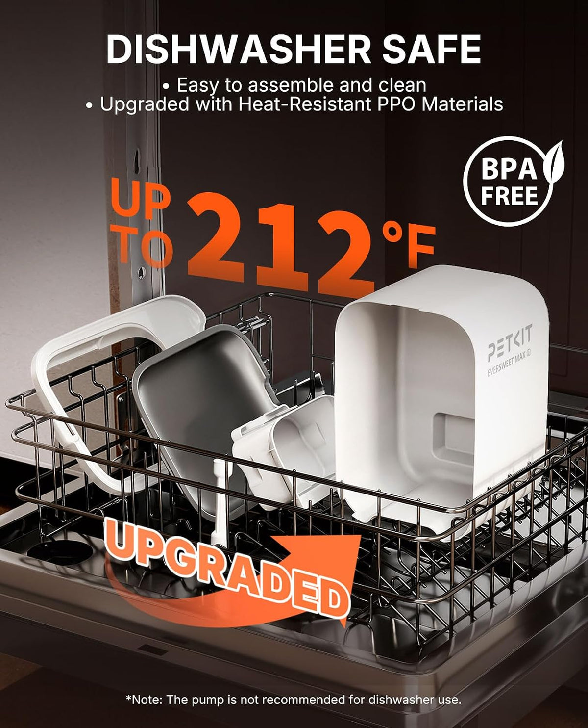 EVERSWEET MAX 2 Cat Water Fountain Dishwasher Safe, Cordless