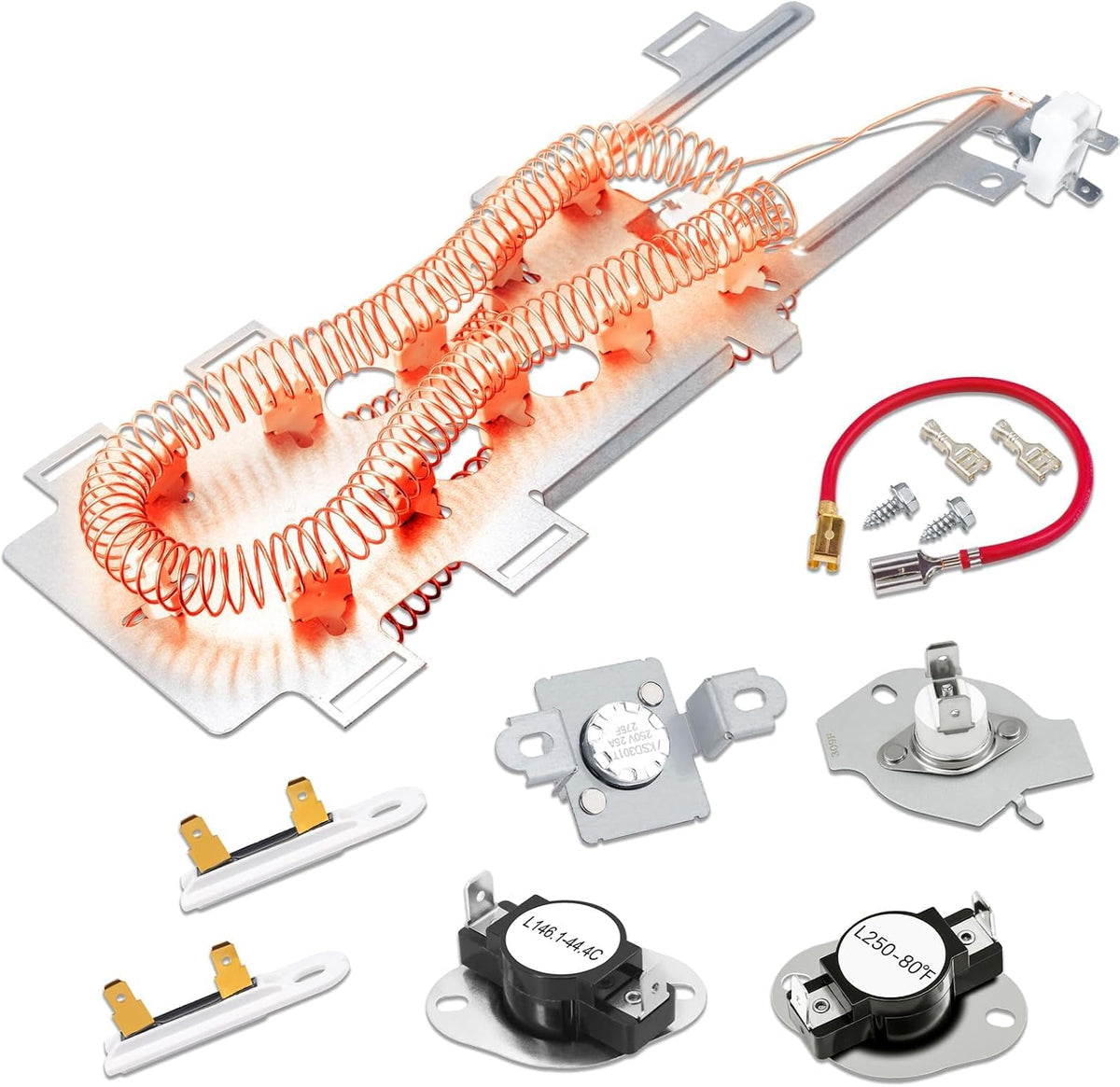 WED8300SW0 WED7800XW0 Dryer Heating Element Fit for Whirl-pool WED85HEFW0