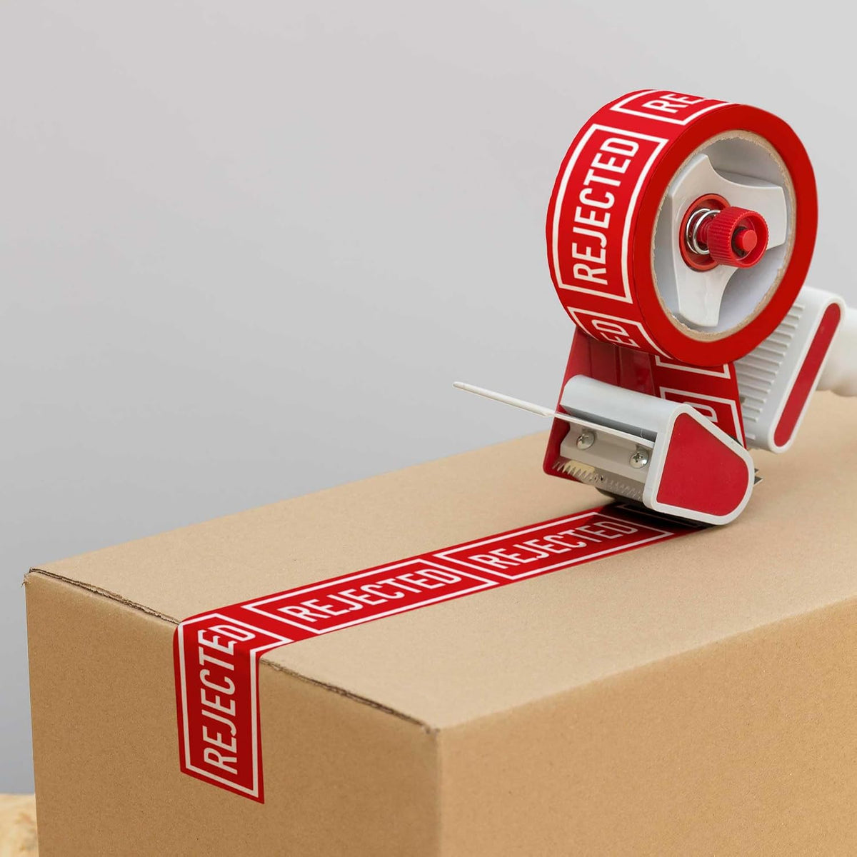 Warning Label Tape for Shipping, Caution Packaging Tape Roll for Parcel, Package, Cardboard, Boxes, HotMelt Sealing