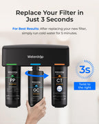 Waterdrop 2PPGCCT Replacement Filter for TSA & TSB, 1-Year Replacement Pack