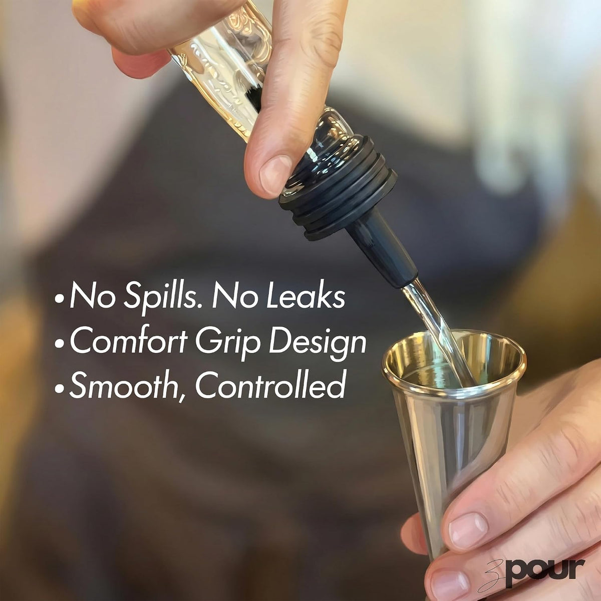 Black Premium Quality Liquor Pour Spouts Pack 12 Reusable Leakproof Bottle Tops For Bartenders And Home Use Easy Flow