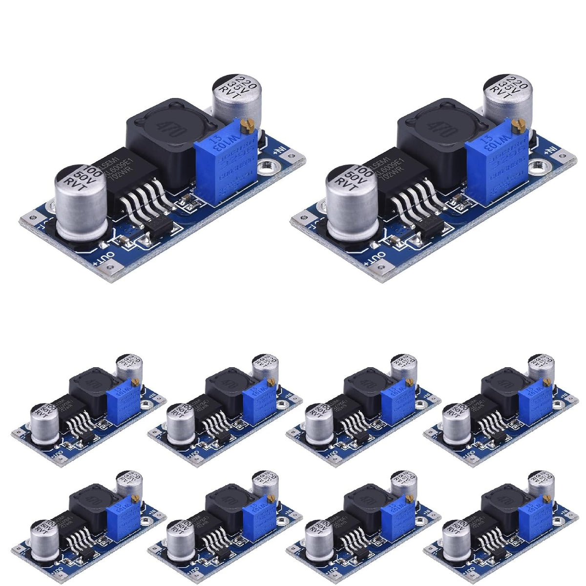 10-Pack XL6009 Boost Converter, DC-DC Step-Up, 400KHz