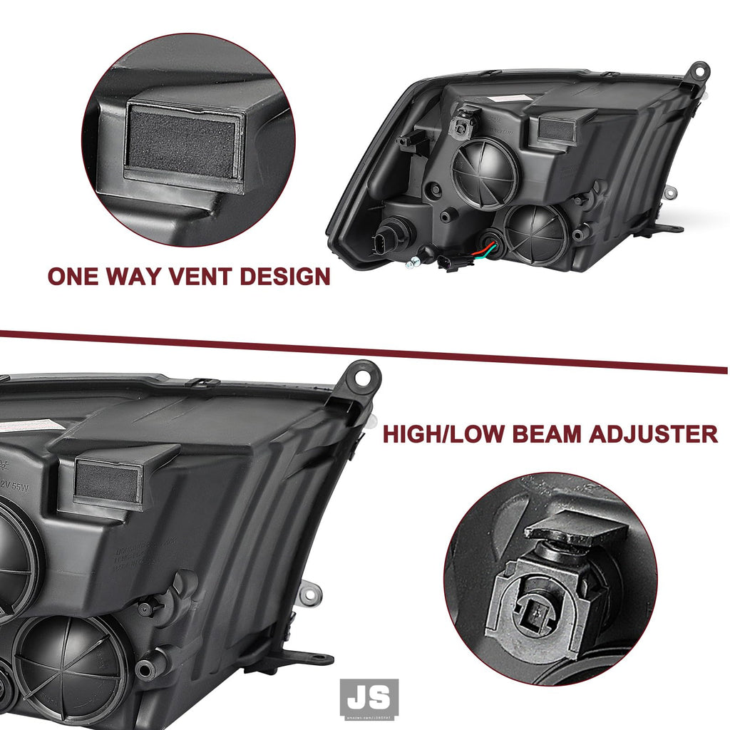 Headlight Assembly Compatible With 2009-2018 Dodge Ram
